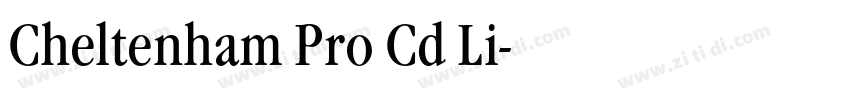 Cheltenham Pro Cd Li字体转换 Cheltenham Pro Cd Li字体转换